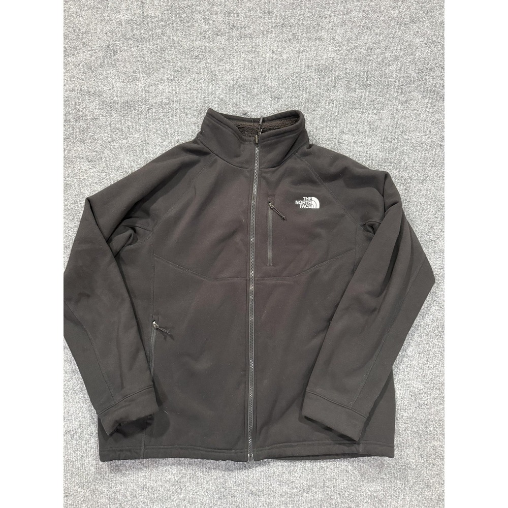 The‎ North Face Jacket Mens XL Black Fleece Full Zip Pockets